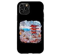 Japanese Asia Sakura Blossom & Mount Fuji Case for iPhone 11 Pro