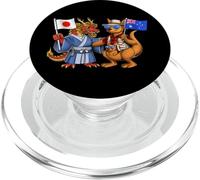Japanese Australian Roots Japan Australia Flag PopSockets PopGrip for MagSafe