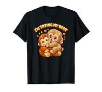 Japanese Baby Monkey Animal Internet Meme Im Trying My Best T-Shirt