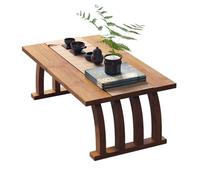 Japanese Bamboo Floor Table for Meditation and Tea, Small Coffee Table, Altar Table for Home Living Room and Bedroom, Tatami Style for Sitting on Floor