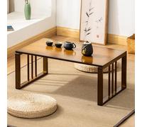 Japanese Bamboo Folding Coffee Table - Elegant 80cm Zen Centerpiece for Home Meditation & Picnics - Stylish Design for Modern Living Spaces