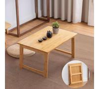 Japanese Bamboo Low Table Folding Coffee Table for Floor Seating Compact Home & Office Use 30 cm Height Ideal for Living Room & Study Room