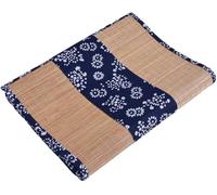 Japanese Bamboo Table Runner - Ethnic Style Heat-Resistant Placemats, Washable Decorative Tea Mats for Hotel Dining, Parties (Size:30x180cm,Color:Yellow)