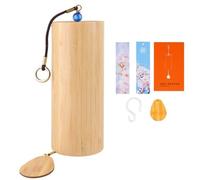 Japanese Bamboo Wind Chimes - Handcrafted Antique-Style Harmony Bells - Zen Garden Decor - Indoor & Outdoor Ornaments - 4 Unique Musical Tones (2C)