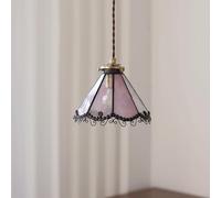 Japanese Bedroom Bedside Hanging Lamp Vintage Dining Room Folklore Farmhouse Pendant Light Classic Single Head Brass Glass Club Villa Corridor Model House Backdrop Lighting Fixture