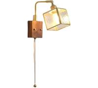 Japanese Bedside Wall Lights| Mounted Vintage Lamp|Creative Glass Sconces| Simple Hallway in Front of The Comb MirrorLighting Fixture