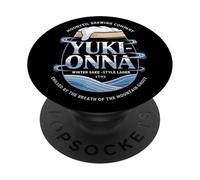 Japanese Beer Yuki Onna Japan Ghost Vintage Lager Souvenir PopSockets Adhesive PopGrip