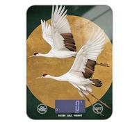 Japanese Bird Red-crowned Crane Retro Cooking food scale 11lb/0.18oz, 5kg/5g kitchen scale grams with 4 unit for Meal Prep Keto roasting (Batteries not Included)