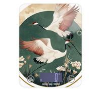Japanese Bird Red-Crowned Crane Retro Easy Clean Food Scale for Kitchen Essentials 11lb/0.18oz, 5kg/5g Small Kitchen Digital Scale with 4 Unit for Weight Loss Cooking Dieting