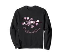 Japanese Birds Hokkaido Sagara Cherry Blossoms Beautiful Landscape of Japan Sweatshirt
