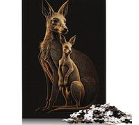 Japanese Black Wolf Puzzle for Adults 1000 Pieces Puzzle Adult Jigsaw Puzzle Family Puzzle Game 1000pcs (75x50cm)