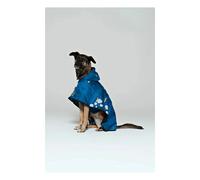Japanese Blossom Waterproof Dog Cape Blue XS