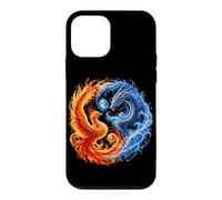 Japanese Blue Dragon Phoenix Bird Aesthetic Yin and Yang Case for iPhone 12 mini