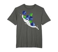 Japanese Blueberry Milkshake Funny Blueberries Fruit Graphic T-Shirt