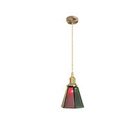 Japanese Brass Chandelier Colorful Bedside Lamp Nordic Retro Bar Cafe Pendant Sources Inn Bar Ceiling Hanging Light Post- Sparkly Suspension Illumination