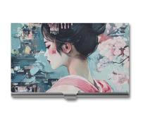 Japanese Building Geisha Business Card Case Slim Card Holder
