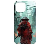 Japanese Bushido Spirit in Samurai retro vaporwave Cyberpunk Case for iPhone 16 Pro Max