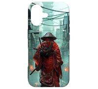 Japanese Bushido Spirit in Samurai retro vaporwave Cyberpunk Case for iPhone 17
