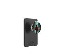 Japanese Bushido Spirit in Samurai retro vaporwave Cyberpunk PopSockets PopWallet for MagSafe