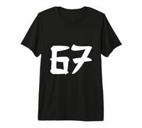 Japanese Calligraphy 67 Bold Kanji Symbol Minimal Design Premium T-Shirt