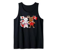 Japanese Canadian Roots Japan Canada Flag Tank Top
