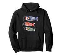 Japanese Carp Koi Koinobori Flag Childrens Day Kodomonohi Pullover Hoodie