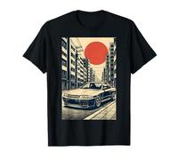 Japanese Cars Retro JDM Street Scene Tuner Car Art T-Shirt