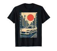Japanese Cars Retro JDM Street Scene Tuner Car Art T-Shirt