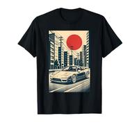 Japanese Cars Retro JDM Street Scene Tuner Car Art T-Shirt