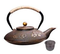Japanese Cast Iron Teapot, Cast Iron Teapot 800ML/ 27Oz Japanese Tea Kettle with Infuser for Loose Leaf, Fast Heating Design for Boiling Hot Water Tea Style 2
