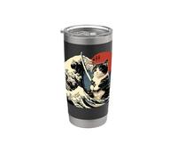 Japanese Cat Katana Japan Samurai Stainless Steel Insulated Tumbler
