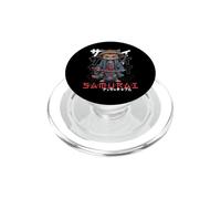Japanese Cat Samurai Warrior Ukiyo Kitty Sensei Samurai PopSockets PopGrip for MagSafe