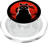 Japanese Cats Lovers And Cool Fighting Ninja Cat Fighter PopSockets PopGrip for MagSafe
