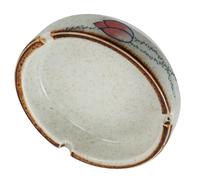 Japanese Ceramic Ashtray Small round Vintage Style for Office