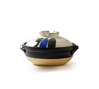 Japanese Ceramic Hot Pot with Lid, Heat Resistant Clay Cooking Pot for Rice & Stew, Earthenware Casserole Stockpot, Japanese Cookware (0.95QT / 1.8QT / 3.0QT),900ml / 0.95 QT,Sage Green