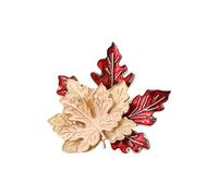 Japanese Charm Animal Maple Leaf Brooch Alloy Vintage Corsage Pin Cultural Accessory Chest Decoration Jewelry Gift Cute Animal Jewelry Gift