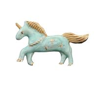 Japanese Charm Brooch Single Horn Horse Badge Pin Delicate Craftsmanship Fashion Gift Exquisite Corsage Sweet Dreamy Alloy Brooch