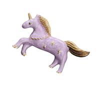 Japanese Charm Brooch Single Horn Horse Badge Pin Delicate Craftsmanship Fashion Gift Exquisite Corsage Sweet Dreamy Alloy Brooch