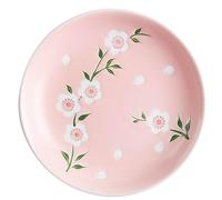 Japanese Cherry Blossom Ceramic Plate, Pink Floral Design, Round Serving Dish, 16.5cm x 3cm, 280g, Traditional Style