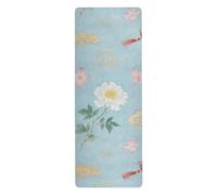 Japanese Cherry Blossom Clouds yoga mat hot yoga for home gym printed, non slip, yoga non slip towel with bag tapete para ejercicio 71x26 inches