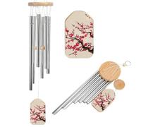 Japanese Cherry Blossom Memorial Wind Chime for Outside 20.5" Windchimes for Loss of Loved One Mother Father Deep Tone Decor Patio Garden Porch Sympathy Gift for Bereavement Condolence Funeral