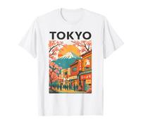 Japanese Cherry Blossom Retro Vibes Sakura Flower Tokyo T-Shirt