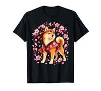 Japanese Cherry Blossom Samurai Shiba Inu Sakura T-Shirt