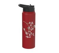 Japanese Cherry Blossom Tree Japan Spring Time Flowers Stainless Steel Insulated Water Bottle