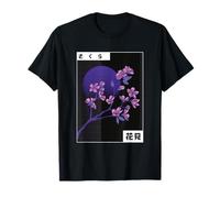 Japanese Cherry Blossom Vaporwave Aesthetic Retro 80s 90s T-Shirt