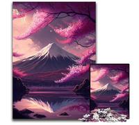 Japanese Cherry Blossoms 1000-Piece Jigsaw Puzzle Puzzles for Adults Perfect for Family Gatherings, Birthdays, Holidays 50x75CM/19.68x29.52inch