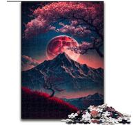 Japanese Cherry Blossoms 1000 Piece Jigsaw Puzzles for Teenagers, for And 14 Years And over Brainteaser Family Games Christmas Birthday Gifts (26x38cm)