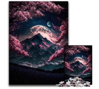 Japanese Cherry Blossoms 1000 Pieces Puzzle Gifts Difficult Puzzles for Adults DIY Decoration, Brain Challenge, for Adult, Family, 50x75CM/19.68x29.52inch