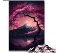Japanese Cherry Blossoms Adult Jigsaws 1000 Pieces Difficult, Help The Brain Exercise Addictive Toys to Cultivate Patience Perfect Decoration (26x38cm)