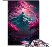Japanese Cherry Blossoms Jigsaw Puzzles for Teenagers 1000 Jigsaws, Brain Intelligence Challenge Addictive Toys Birthday Gifts for Age 14+ (26x38cm)